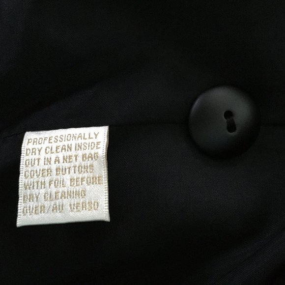 Dana Buchman Black 100% Wool Crepe Suit Jacket Coordinating Pants NWT - Picture 7 of 14